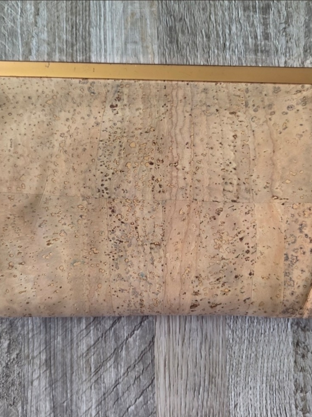 Munkee Made Cork Clutch Wallet Handmade Peacock Pattern Card Organizer - Picture 2 of 10